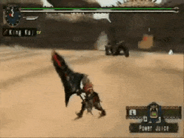a video game is being played with a character named king kai .