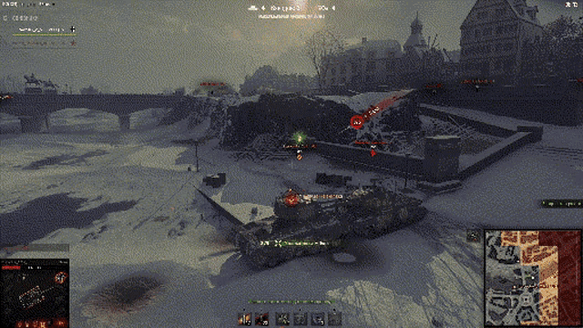 a screenshot of a video game shows a tank being destroyed