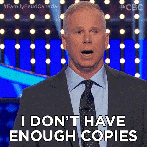 I Don'T Have Enough Copies Gerry Dee GIF - I Don'T Have Enough Copies Gerry Dee Family Feud Canada GIFs