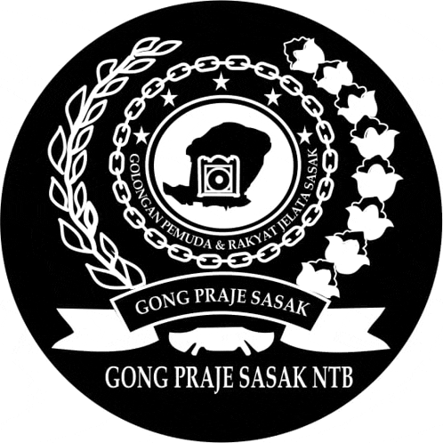 gong praje sasak ntb is written on the bottom of the logo