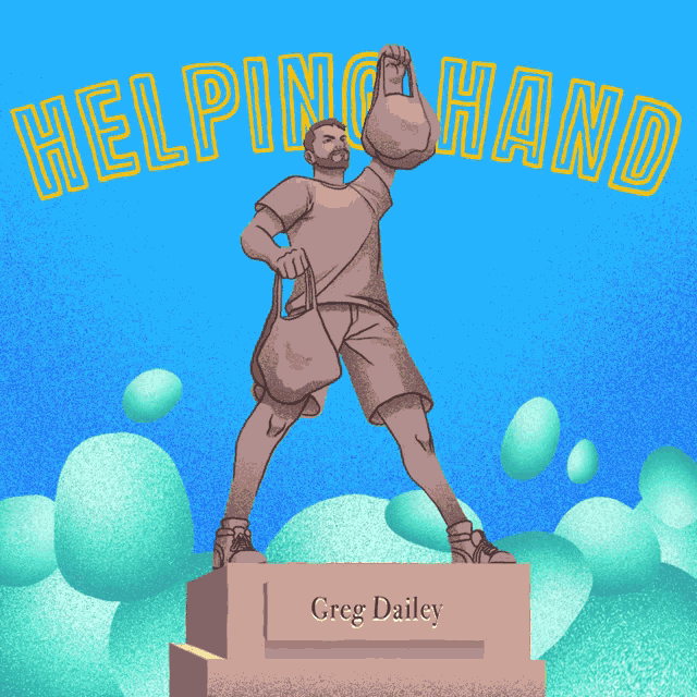 Helping Hand Greg Dailey GIF - Helping Hand Greg Dailey Statue GIFs