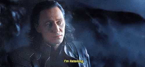 Im Listening Tom Hiddleston GIF - Im Listening Tom Hiddleston Loki GIFs