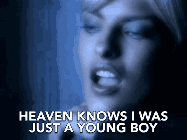 Heaven Knows I Was Just A Young Boy Youth GIF