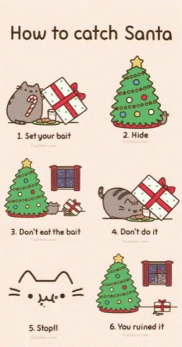How To Catch Santa Cute Cat GIF - How To Catch Santa Cute Cat Christmas GIFs