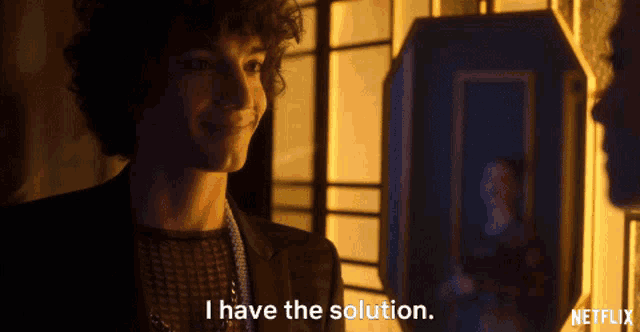 a man says i have the solution in a netflix ad