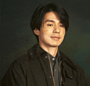 a man wearing a jacket with a zipper on the front