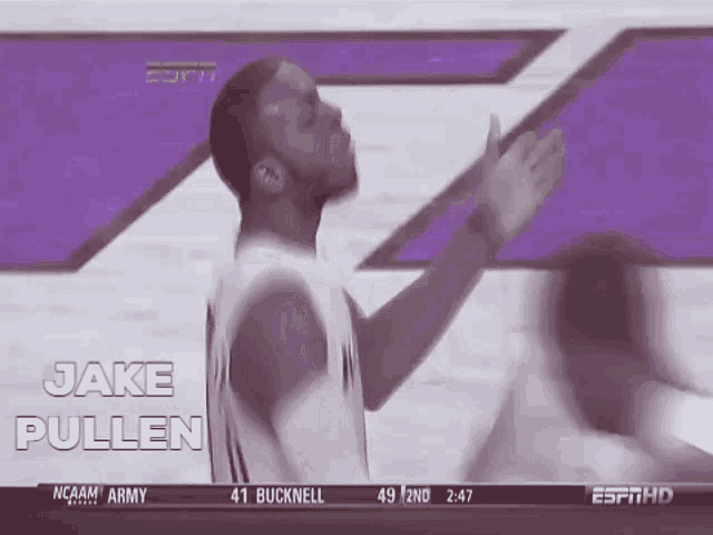 a basketball player with the name jake pullen on the bottom