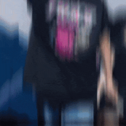 a woman wearing a black t-shirt that says twice
