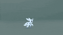 a cartoon character is flying through the air with a sword behind him .