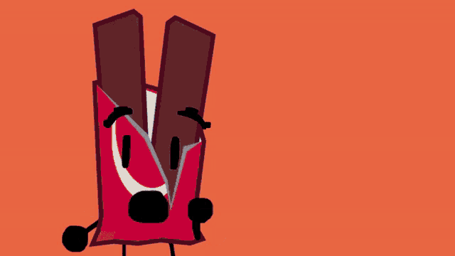 a cartoon drawing of a spray can and a candy bar