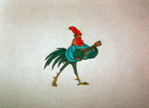 Coq Qui Joue De La Guitare Rooster GIF