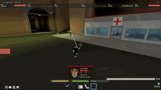 a screenshot of a video game shows a character with a red haired head and a red shirt