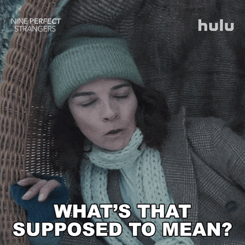 an advertisement for nine perfect strangers shows a woman laying in a wicker chair
