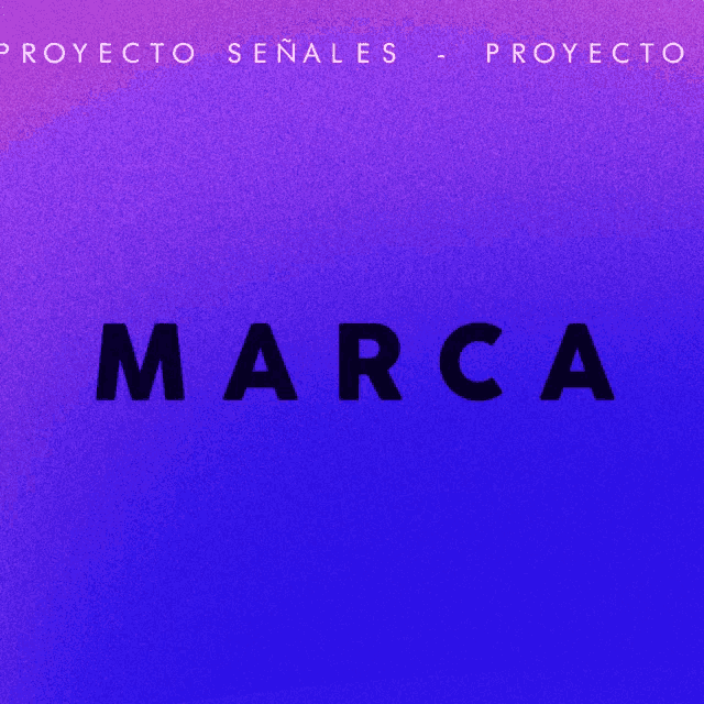 a poster for proyecto señales - proyecto shows a purple and pink sky