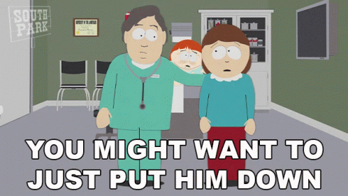 You Might Want To Just Put Him Down Cartman GIF - You Might Want To Just Put Him Down Cartman South Park GIFs