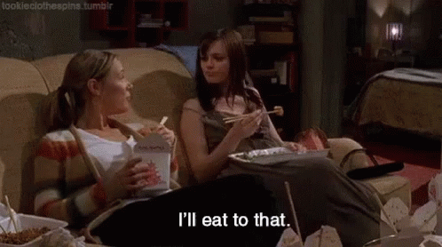 Agree Ill Eat To That GIF - Agree Ill Eat To That Friends GIFs