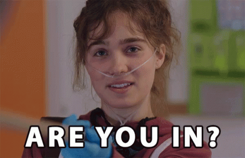 Are You In Asking GIF - Are You In Asking Haley Lu Richardson GIFs