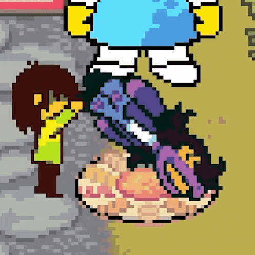Deltarune Kris GIF - Deltarune Kris Susie - Discover & Share GIFs