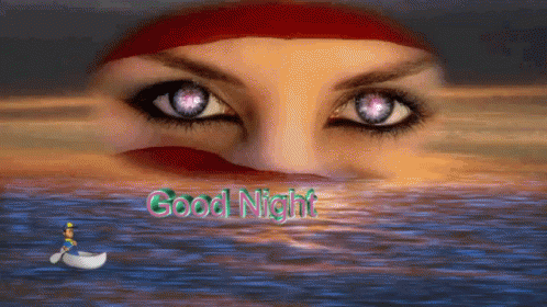 Good Night Glow Eyes GIF - Good Night Glow Eyes Boating GIFs