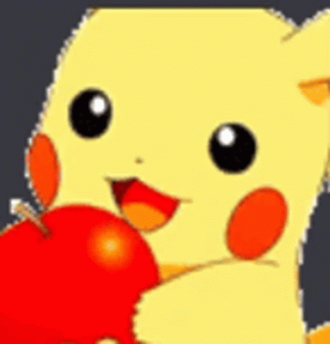 Pikachu Apple GIF - Pikachu Apple GIFs