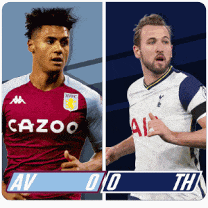 Aston Villa F.C. Vs. Tottenham Hotspur F.C. First Half GIF - Soccer Epl English Premier League GIFs