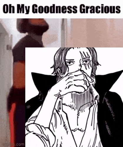 a black and white drawing of a man covering his mouth with his hand