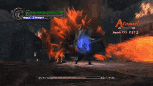 a screenshot of a video game with the word acomiel at the bottom