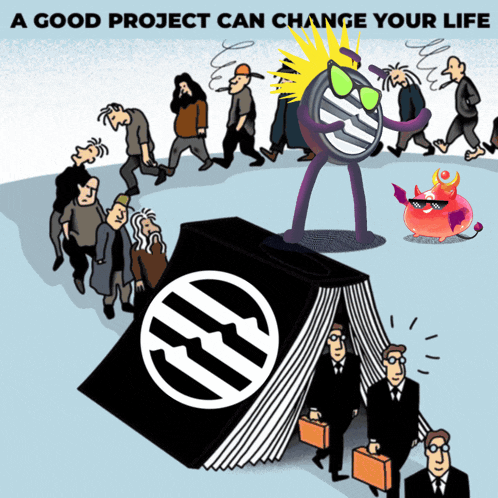 a good project can change your life with a cartoon of a monster