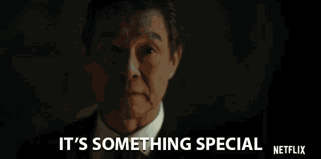 a man in a suit says it 's something special netflix