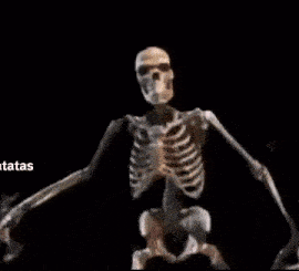 a skeleton is holding a shield and a sword .