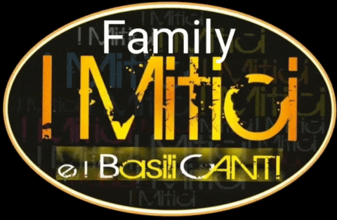 a black and yellow sign that says family imitici el basilicanti