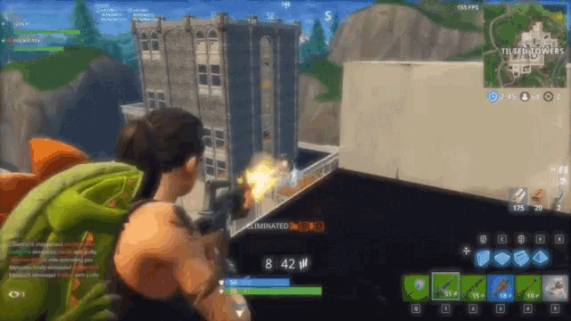 a screenshot of a video game with a lizard on the back of a person