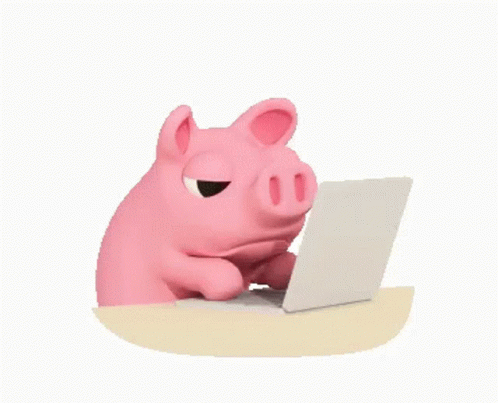 Piggy Working GIF - Piggy Working Serious GIFs
