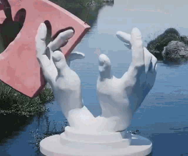 Hands Sculpture GIF - Hands Sculpture Spinning GIFs