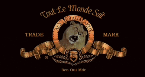 a sign that says tout le monde sait with a picture of a lion in the center