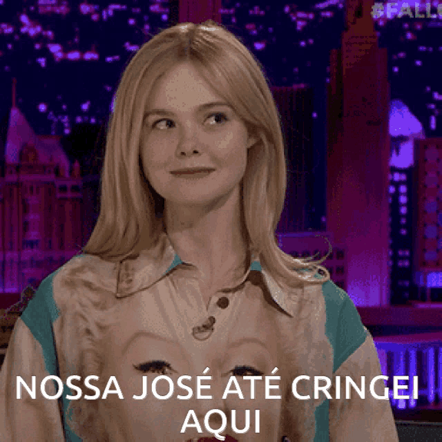 a woman says nossa jose ate cringe aqui in a foreign language