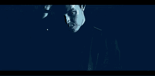 a dark blue background with a few white lines in it