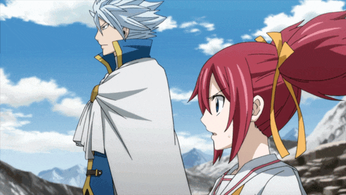 a man and a girl standing next to each other