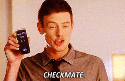 Glee Finn Hudson GIF - Glee Finn Hudson Checkmate GIFs