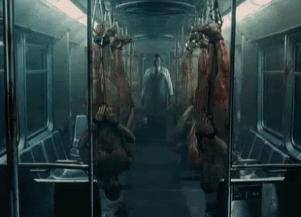 Midnight Meat Train Horror GIF - Midnight Meat Train Horror Hanging Dead Man GIFs