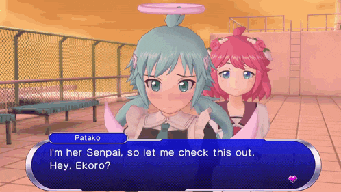 a video game character named patako is talking to another character