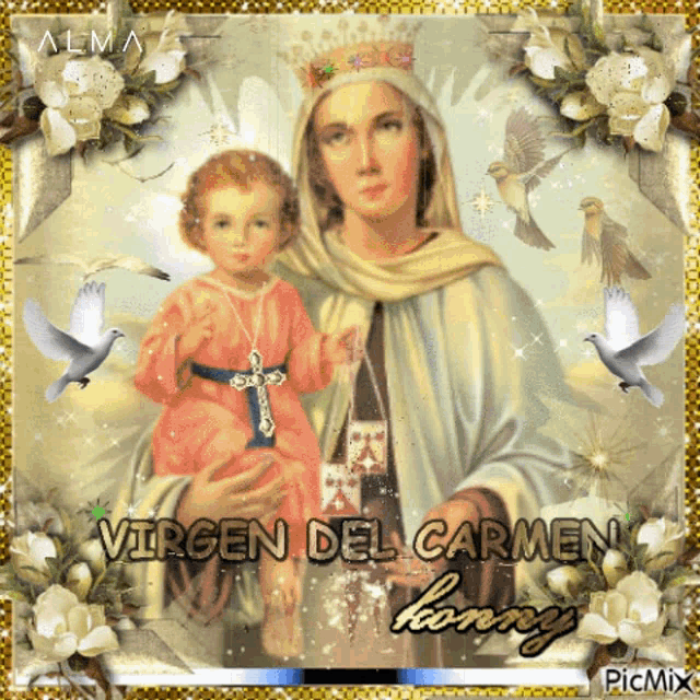 Virgen Carmen Catolica Mother Mary GIF - Virgen Carmen Catolica Mother Mary Angel GIFs