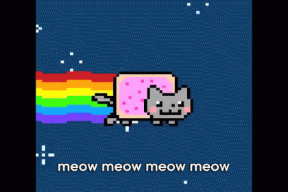 Meow Meow Meow Meow Meow GIF - Nyan Cat Meow Rainbow GIFs