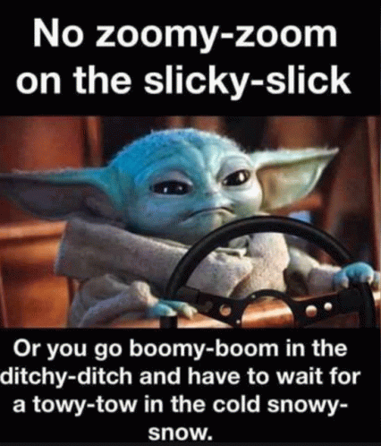 No Zoom Zoom On The Slicky Slick Baby Yoda GIF - No Zoom Zoom On The Slicky Slick Baby Yoda Driving Underage GIFs
