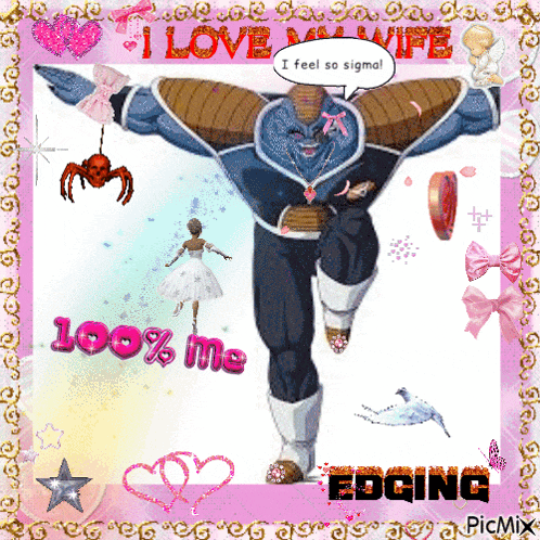 a picture of a cartoon character says i love my wife
