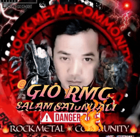 a poster for gio rmc salam saturnali a danger to rock metal