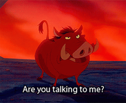 Pumba Are You Talking To Me GIF - Pumba Are You Talking To Me Lion King GIFs