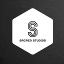 the logo for sacred studios is a hexagon with a letter s in it .