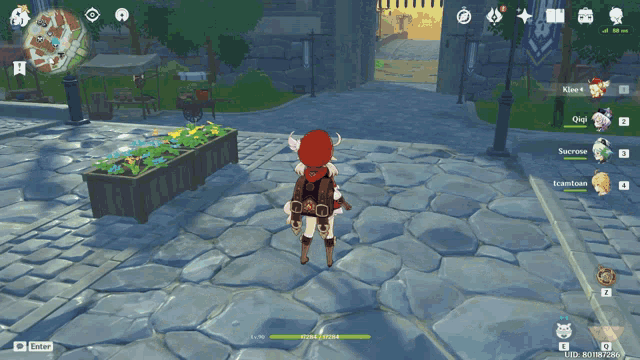 a screenshot of a video game shows a character with a high hp
