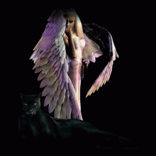 Fallen Angel Sparkling GIF - Fallen Angel Sparkling Wings GIFs